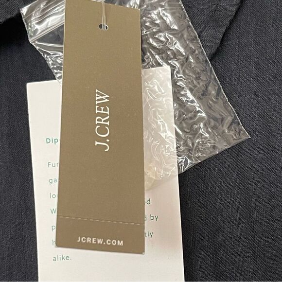 J Crew Cerise Shirtdress in Dip-Dyed Ramie Size 2P NWT - Picture 11 of 16